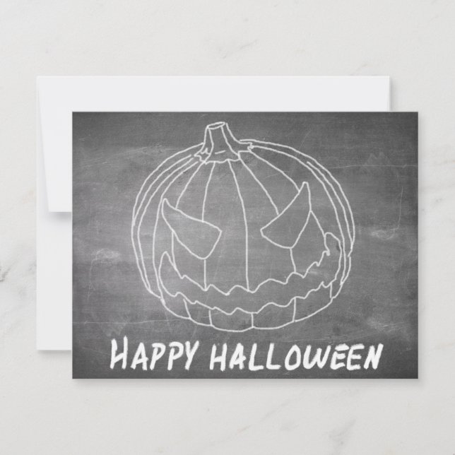 Pumpkin for Halloween 6 chalkboard look (Front)