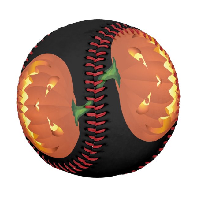 Pumpkin for Halloween... Baseball (Angled)