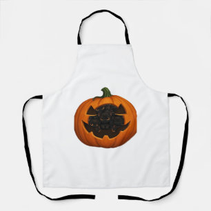 Pumpkin Full of Kittens - Cute Black Cat Halloween Apron