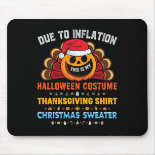 Pumpkin Funny Halloween Thanksgiving Christmas 202 Mouse Pad