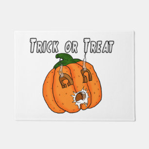 Pumpkin funny naughty gift prank Halloween Doormat