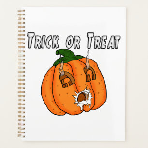 Pumpkin funny naughty gift prank Halloween Planner