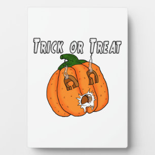 Pumpkin funny naughty gift prank Halloween Plaque