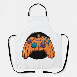 PUMPKIN GAMEPAD HALLOWEEN GAMING APRON