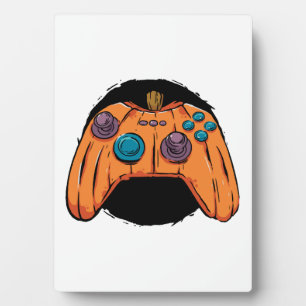 PUMPKIN GAMEPAD HALLOWEEN GAMING PLAQUE