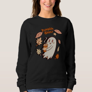 Pumpkin Ghost Autumn Latte Sweatshirt