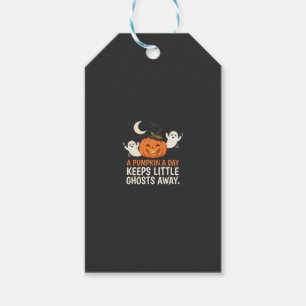 Pumpkin Ghost Halloween Quote Design_1 Gift Tags
