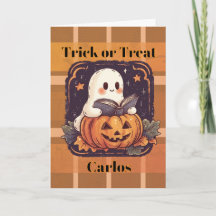 Pumpkin Ghost Trick or Treat Halloween Candy