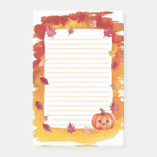 Pumpkin Glow & Leaffall Frame Post-it Notes