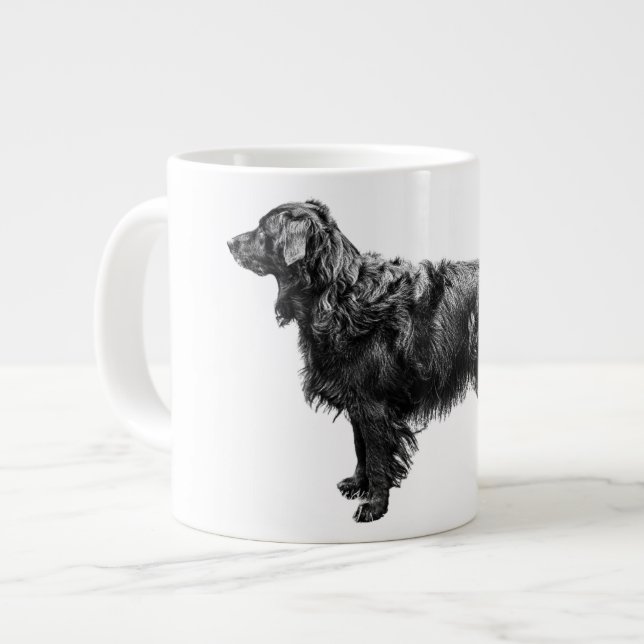 Pumpkin Glow Watcher Large Coffee Mug (Front Left)