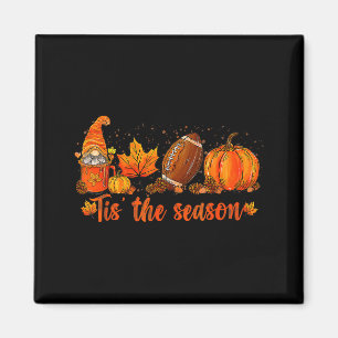 Pumpkin Gnome Football Tis The Season Fall Thanksg Magnet