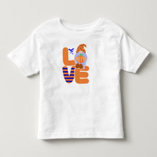 Pumpkin Gnome Toddler Tee - Cute Halloween Shirt