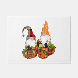 Pumpkin Gnomes Fall Autumn Cute Halloween Doormat