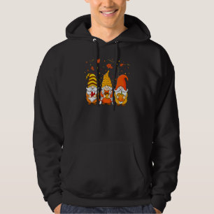 Pumpkin Gnomes Fall Autumn Cute Halloween Thanksgi Hoodie