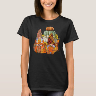 Pumpkin Gnomes Fall Autumn Cute Halloween Thanksgi T-Shirt