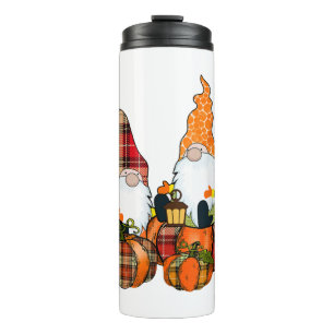 Pumpkin Gnomes Fall Autumn Cute Halloween Thermal Tumbler