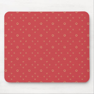 Pumpkin Golden Zinnia Sun Mouse Pad