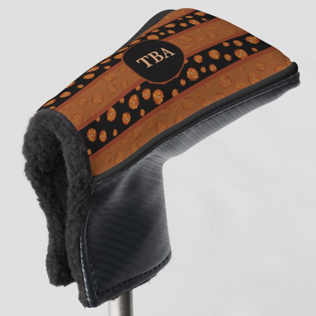Pumpkin Golf Putter Cover (3/4 Front)