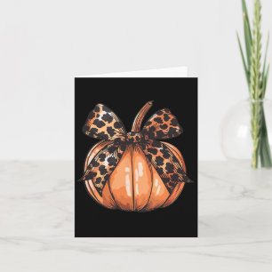 Pumpkin Graphic Vintage Thanksgiving Fall Women Au Card