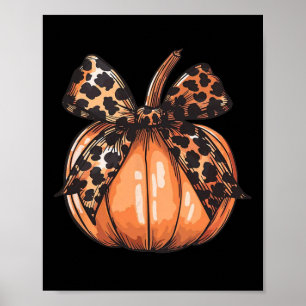 Pumpkin Graphic Vintage Thanksgiving Fall Women Au Poster