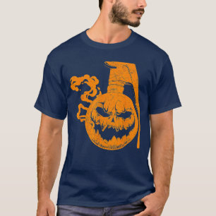 Pumpkin Grenade Funny Halloween friends T-Shirt