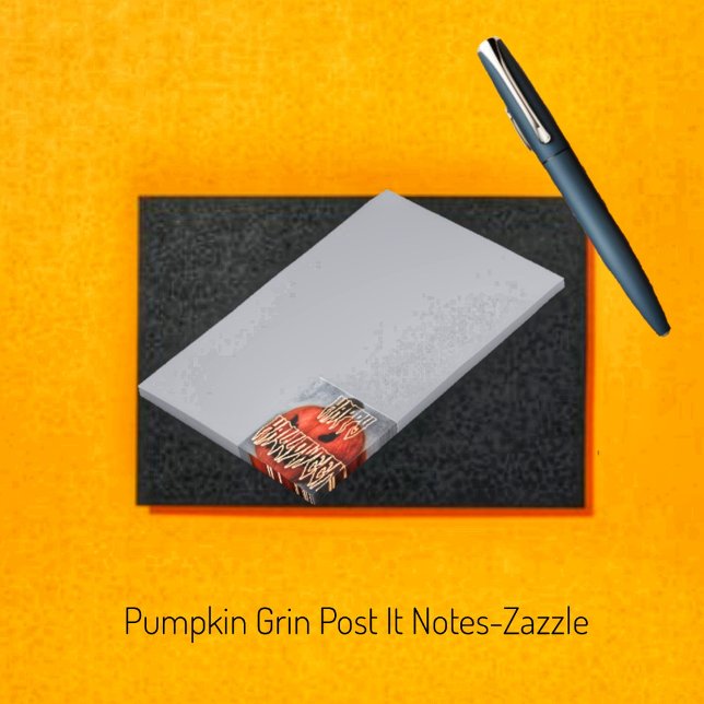 Pumpkin Grin Post-it Notes (Creator Uploaded)