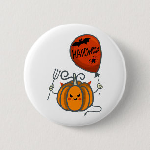 Pumpkin Halloween 6 Cm Round Badge