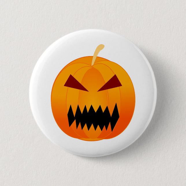 pumpkin halloween                             6 cm round badge (Front)