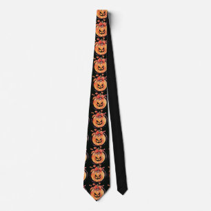 Pumpkin Halloween Art Tie