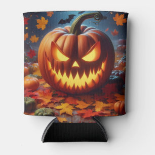 pumpkin/Halloween/bat spooky Can Cooler