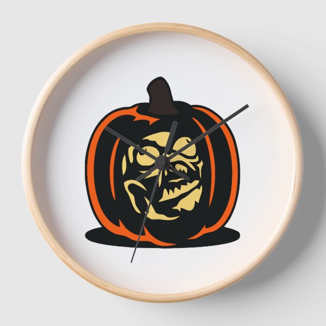 Pumpkin Halloween                                  Clock (Front)
