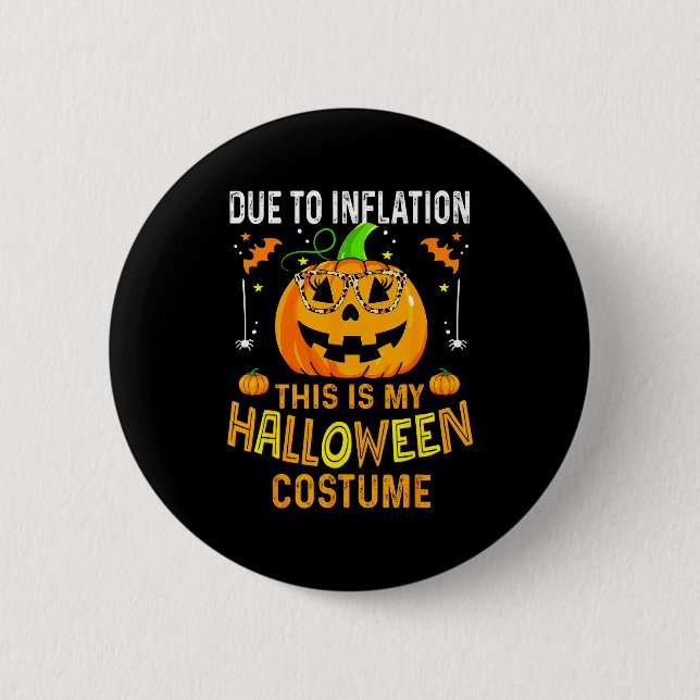 Pumpkin Halloween Costume Men Women Funny Hallowee 6 Cm Round Badge (Front)