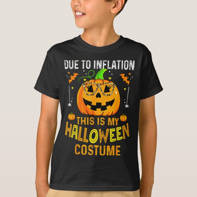 Pumpkin Halloween Costume Men Women Funny Hallowee T-Shirt (Front)