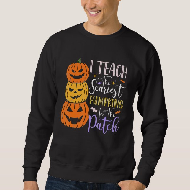 Pumpkin Halloween Costumes For Teachers   Women Sweatshirt (Front)