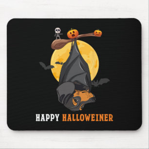 Pumpkin Halloween For Women &amp; Bat Sausage Dog  Mouse Pad