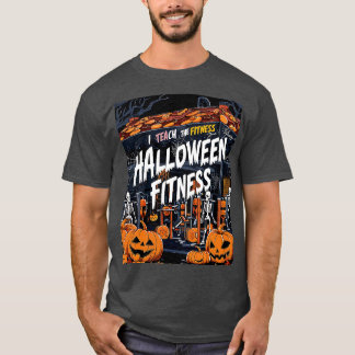 Pumpkin halloween gym funny halloween fitness T-Shirt
