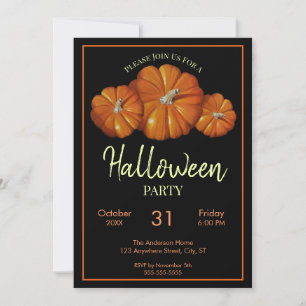 Pumpkin Halloween Invitation