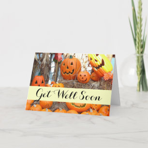 Pumpkin halloween jack o lantern orange pumpkins card