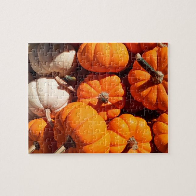 Pumpkin halloween jack o lantern orange pumpkins jigsaw puzzle (Horizontal)