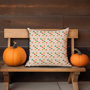 Pumpkin Halloween orange yellow green Cushion