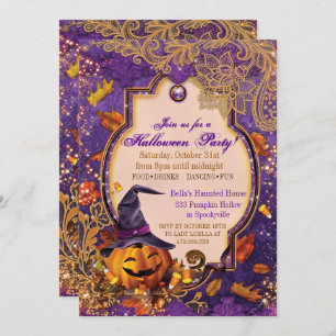 PUMPKIN HALLOWEEN PARTY INVITATION