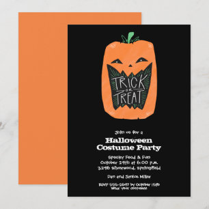 Pumpkin Halloween Party Invitation