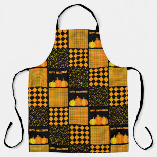 Pumpkin Halloween Patchwork Pattern Apron