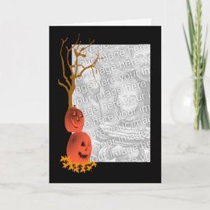 Pumpkin Halloween Photo Greeting Card