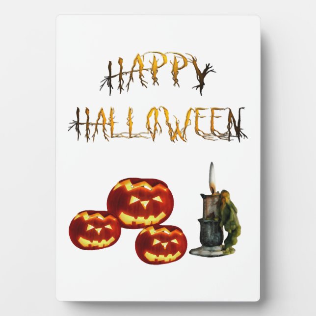 Pumpkin Halloween                                  Plaque (Front)