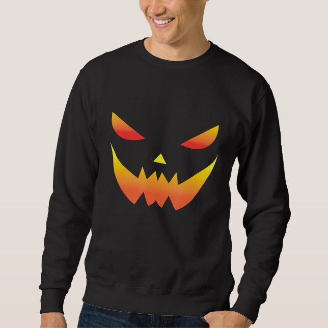Pumpkin Halloween  Pumpkin Face Pumpkin Mask Pumpk Sweatshirt (Front)