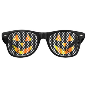Pumpkin halloween  retro sunglasses