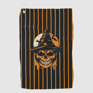 pumpkin/Halloween/skull/spooky  Golf Towel