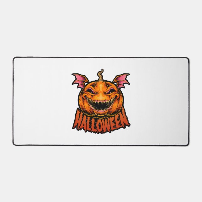 pumpkin halloween t shirt halloween desk mat (Front)