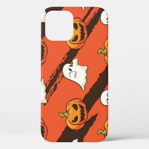 Pumpkin Halloween theme, seamless pattern. iPhone 12 Case